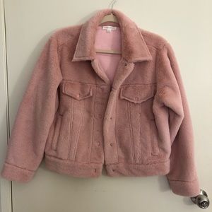 Indy Pink Fur Jacket